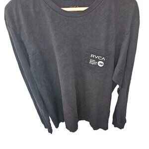 RVCA Artist Network Program Men's Long Sleeve T-Shirt Black L, Athleisure Gorp